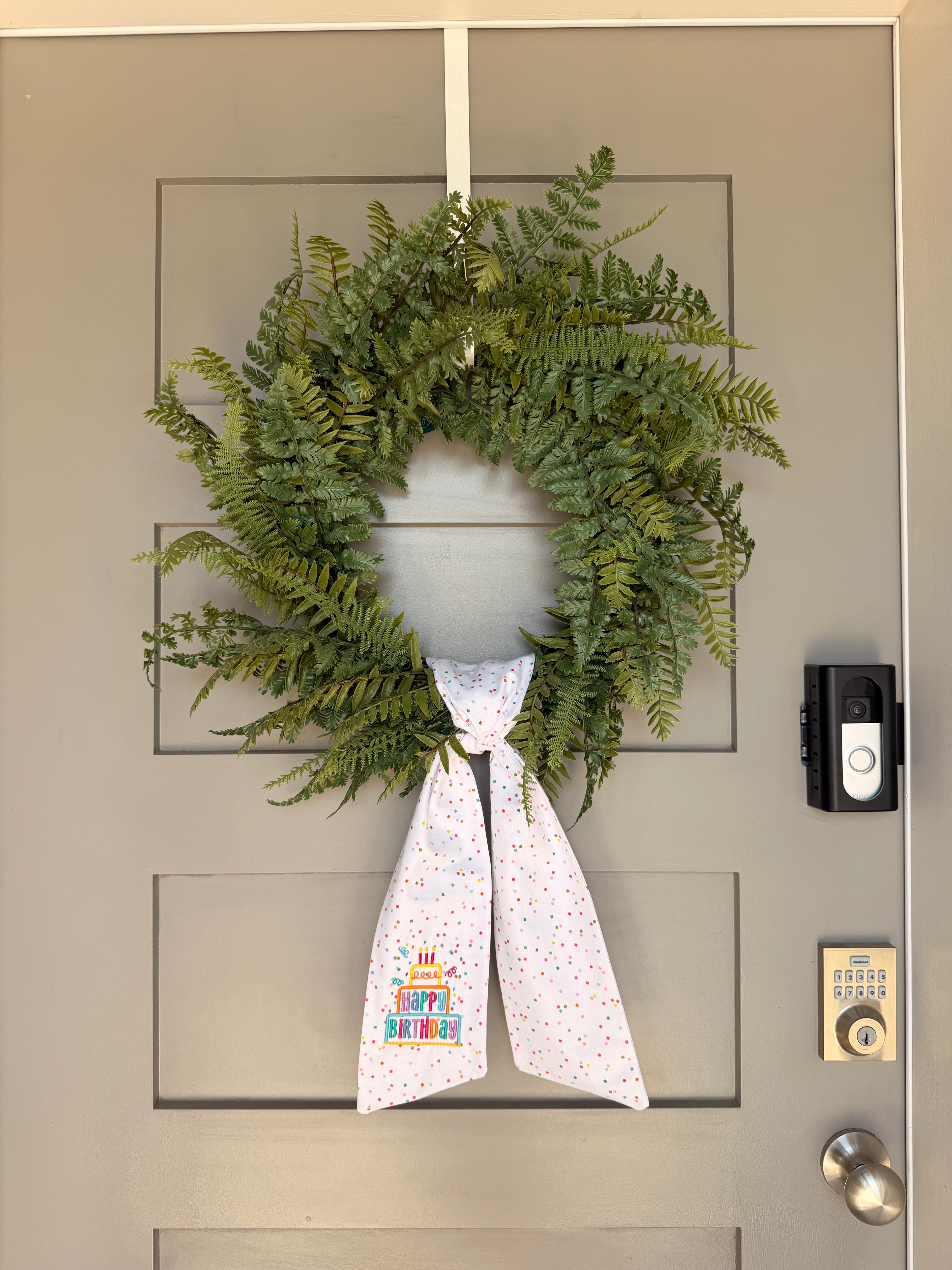 Birthday Wreath Sash