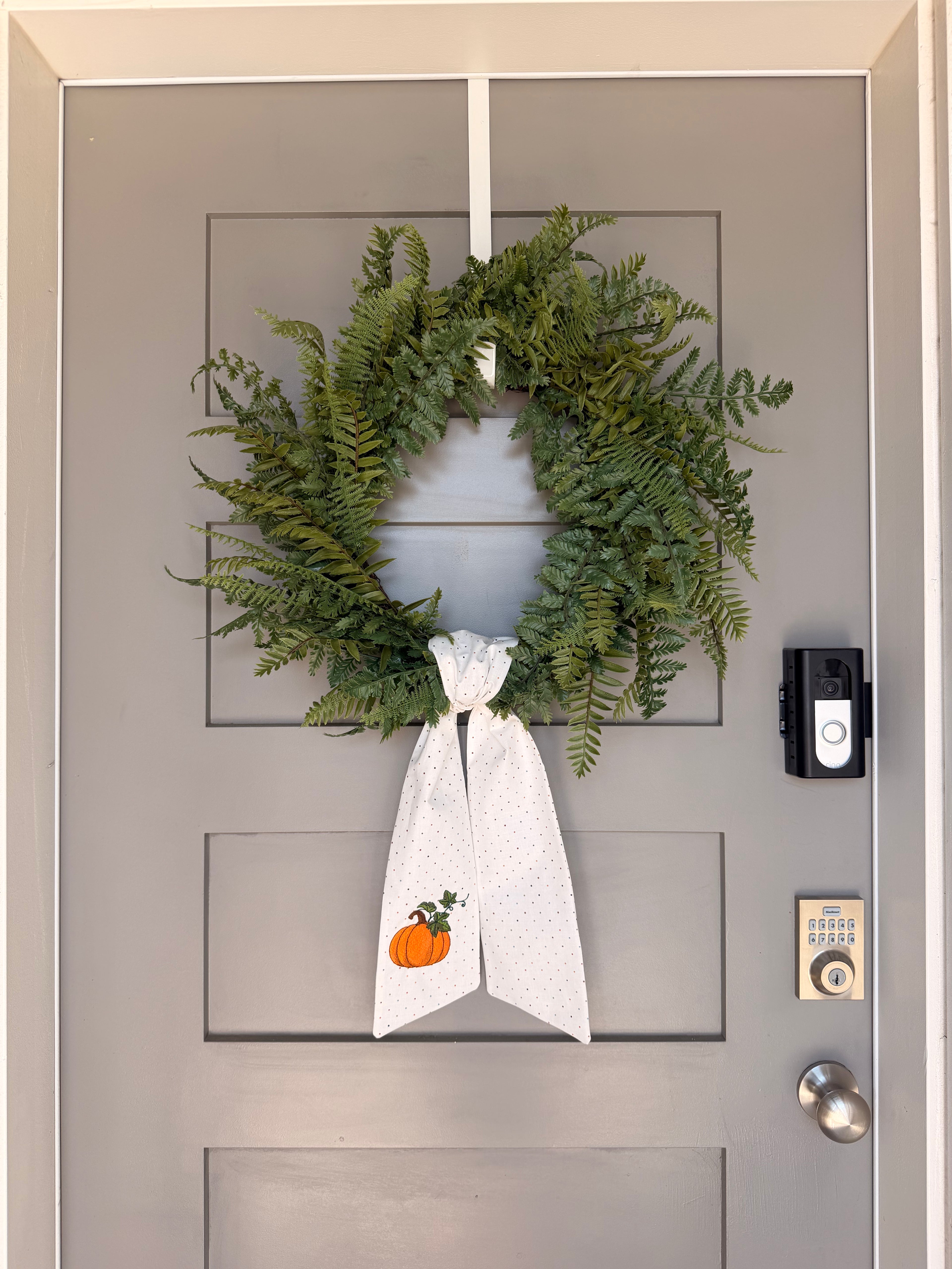 Pumpkin Wreath Sash